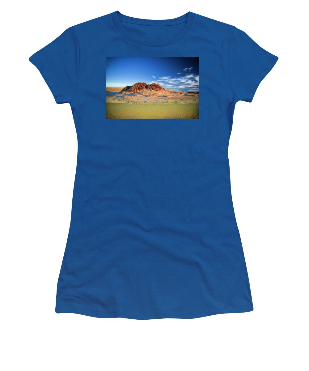 Landscapes Women's T-Shirt featuring the photograph Peaks of Jockey's Ridge by Donald Brown