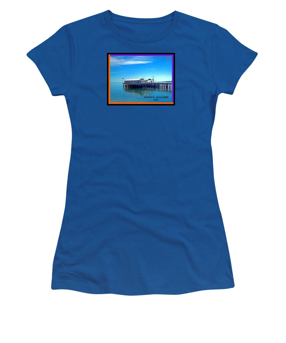 Pacific North West Women's T-Shirt featuring the digital art PNW Border Crossing 2015 by Joseph Coulombe