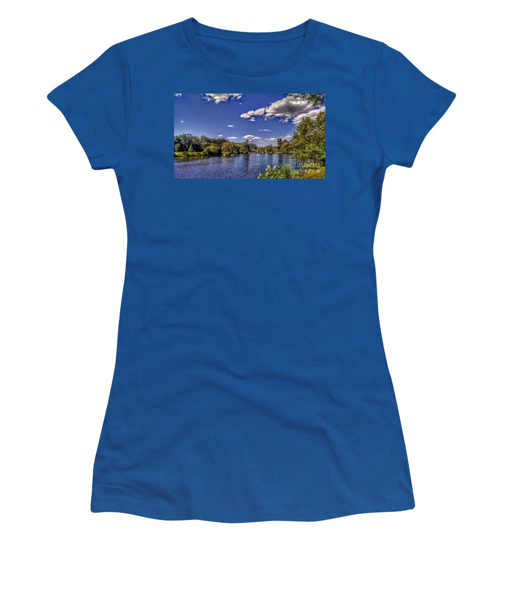 Verona Women's T-Shirt featuring the photograph Pond at Verona Park by Christopher Lotito