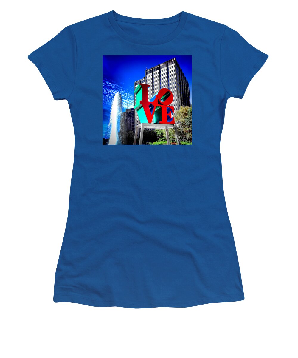 Love Women's T-Shirt featuring the photograph Psychedelic Love by Olivier Le Queinec