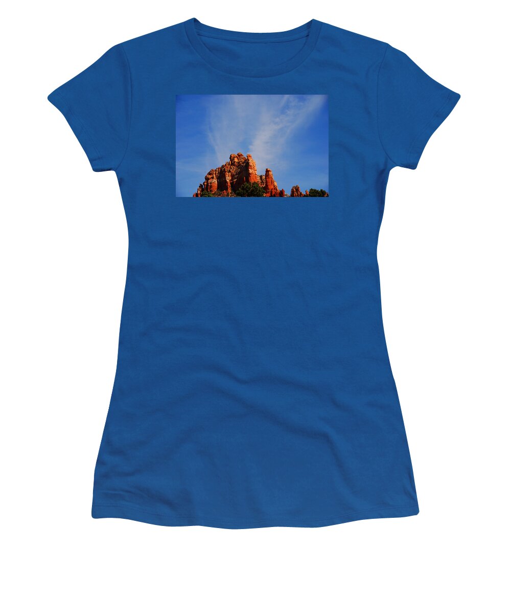 Photography Women's T-Shirt featuring the photograph Sedona Sky by Susanne Van Hulst