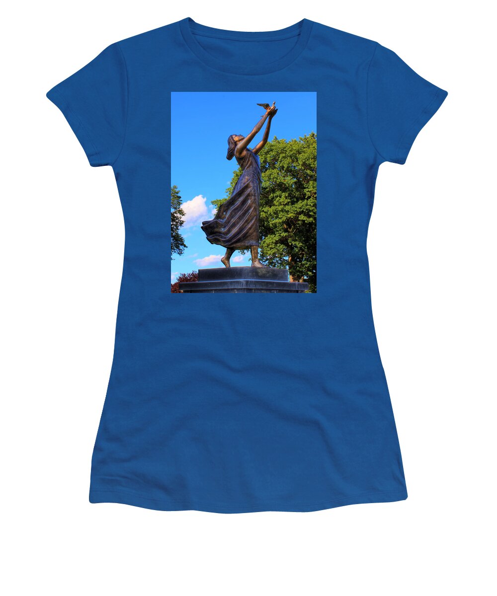 Setting Free Women's T-Shirt featuring the photograph Setting Free My Little Angel by Lee Dos Santos