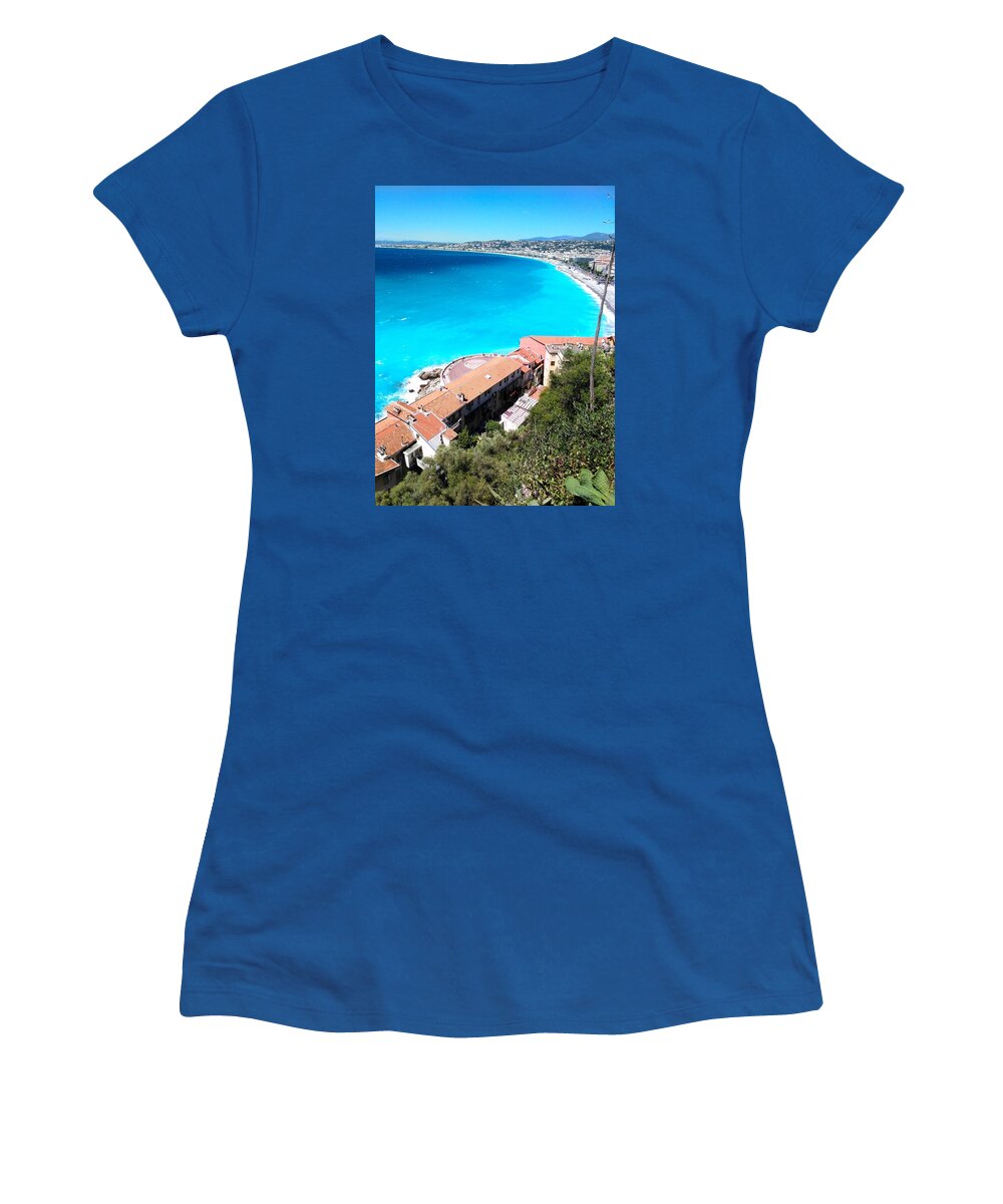 Nice Women's T-Shirt featuring the photograph Shore Line by Tiffany Marchbanks