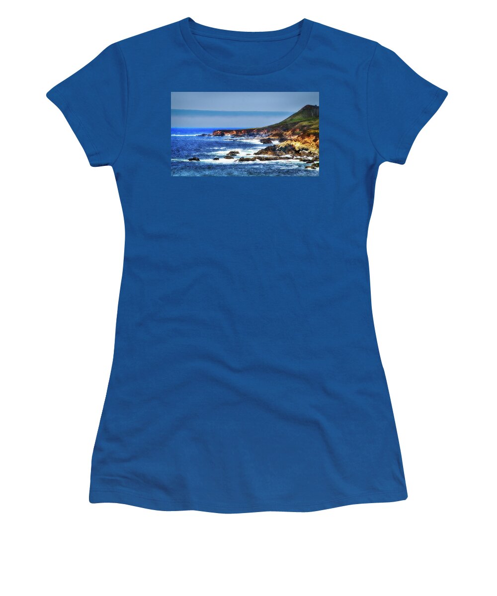 Beach Women's T-Shirt featuring the photograph Sit and Stare Beach by Joseph Hollingsworth