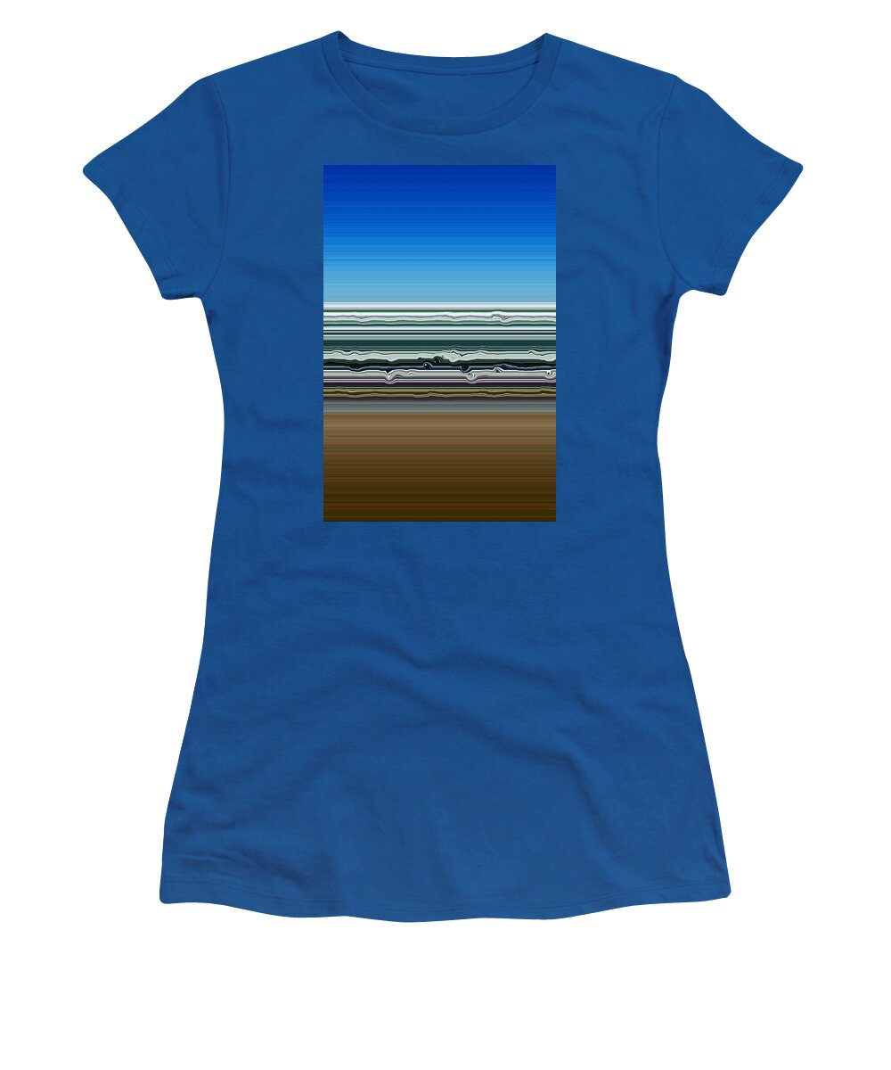 Water Women's T-Shirt featuring the photograph Sky Water Earth by Michelle Calkins