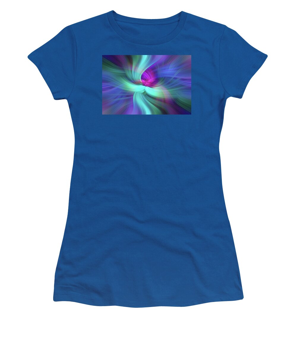 Jenny Rainbow Fine Art Photography Women's T-Shirt featuring the photograph Spiritual Freedom. Mystery of Colors by Jenny Rainbow