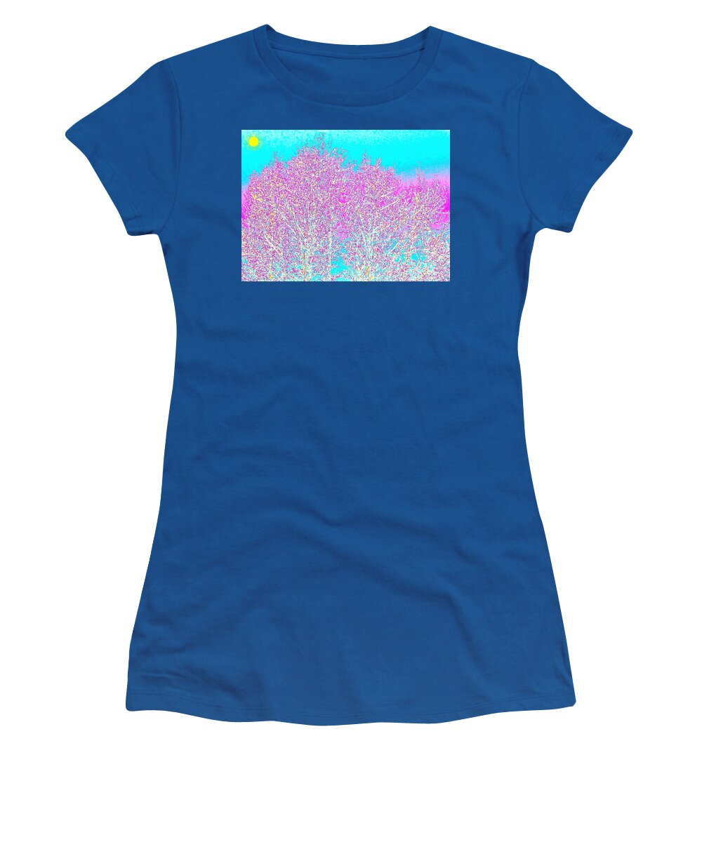Abstract Women's T-Shirt featuring the digital art Spring by Will Borden