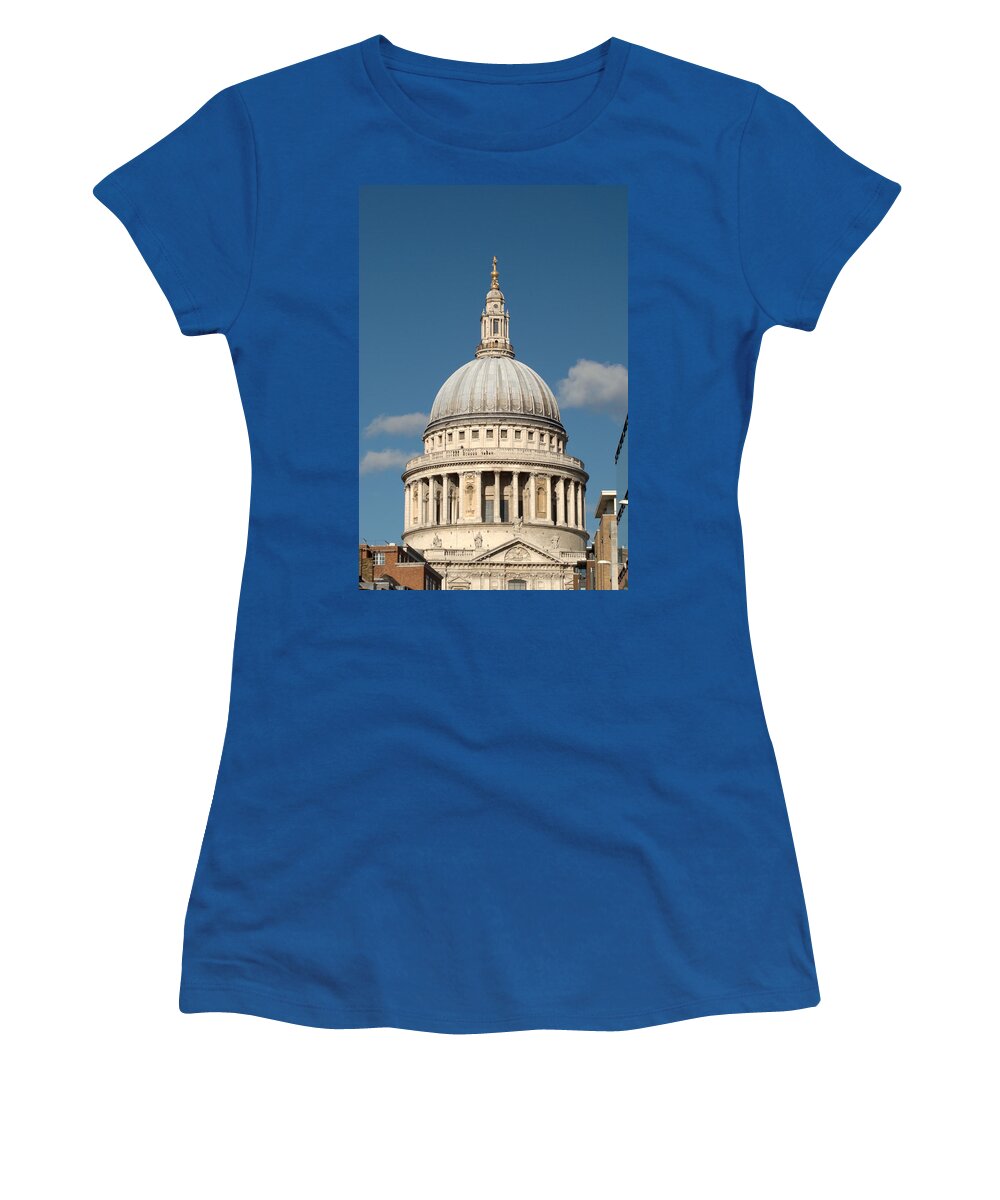 St Pauls Women's T-Shirt featuring the photograph St Pauls Cathedral from the South by Chris Day