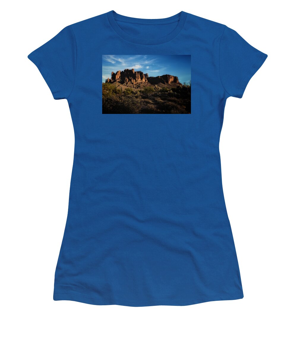 Mountain Women's T-Shirt featuring the photograph Superstition Afternoon by Hans Brakob