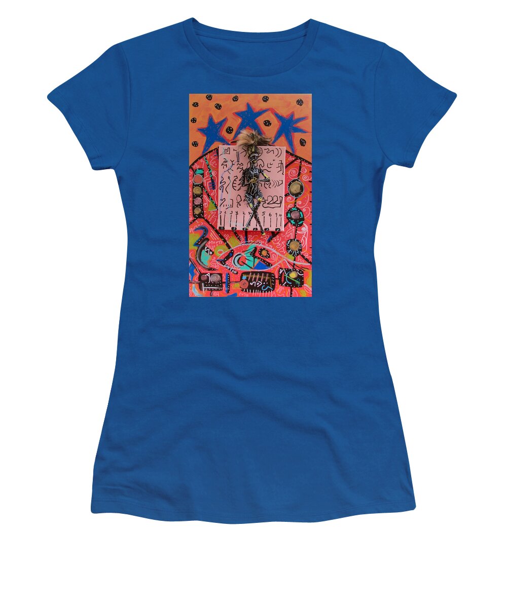 Herbal Tincture Women's T-Shirt featuring the painting Teasel Herbal Tincture by Clarity Artists