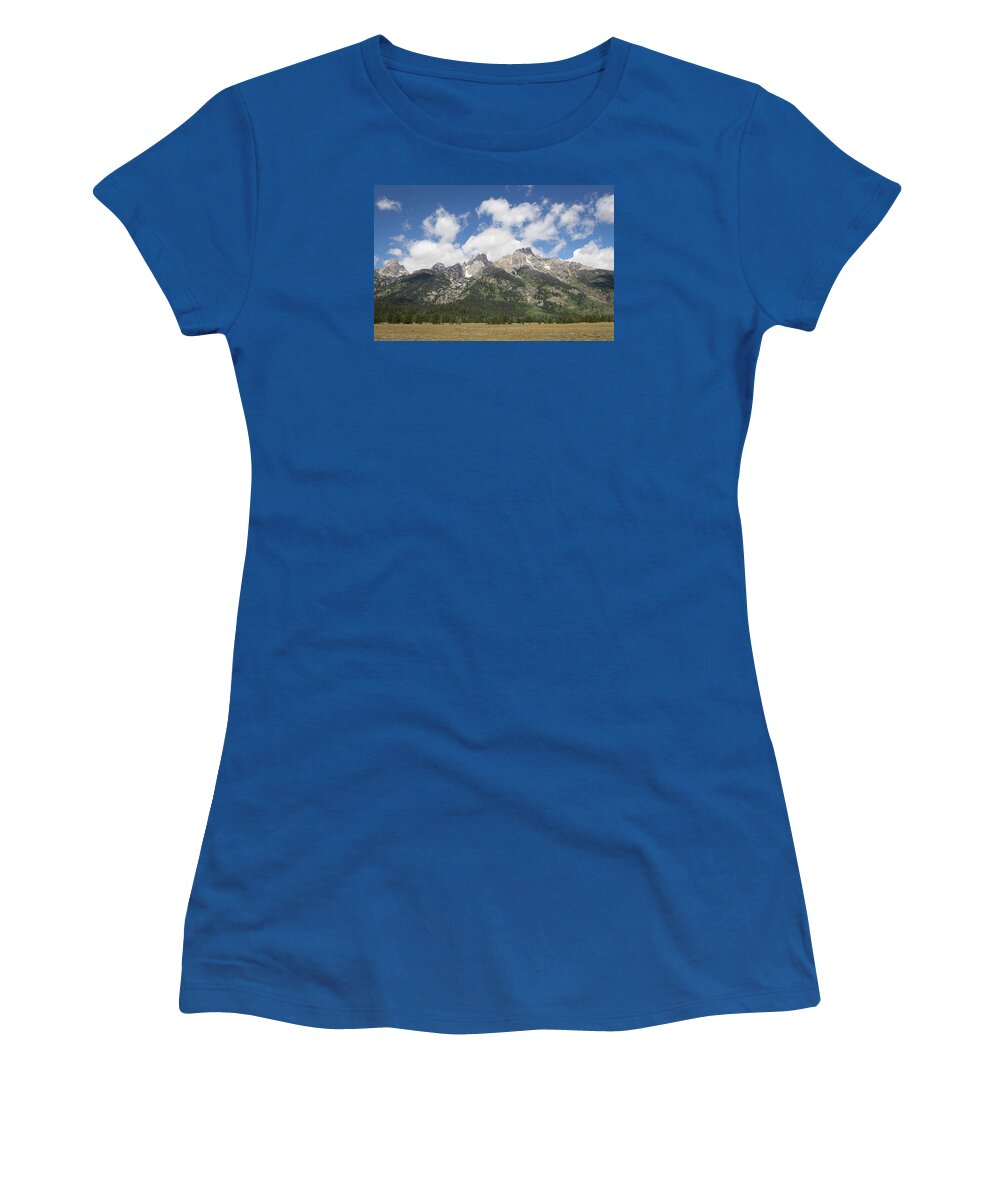 Teton Women's T-Shirt featuring the photograph Teton View by Diane Bohna