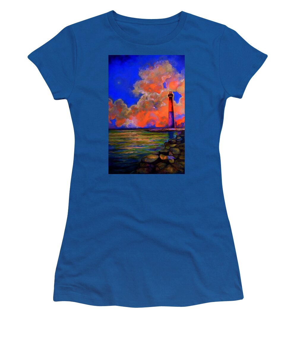 Landscape Women's T-Shirt featuring the painting The Light by Emery Franklin