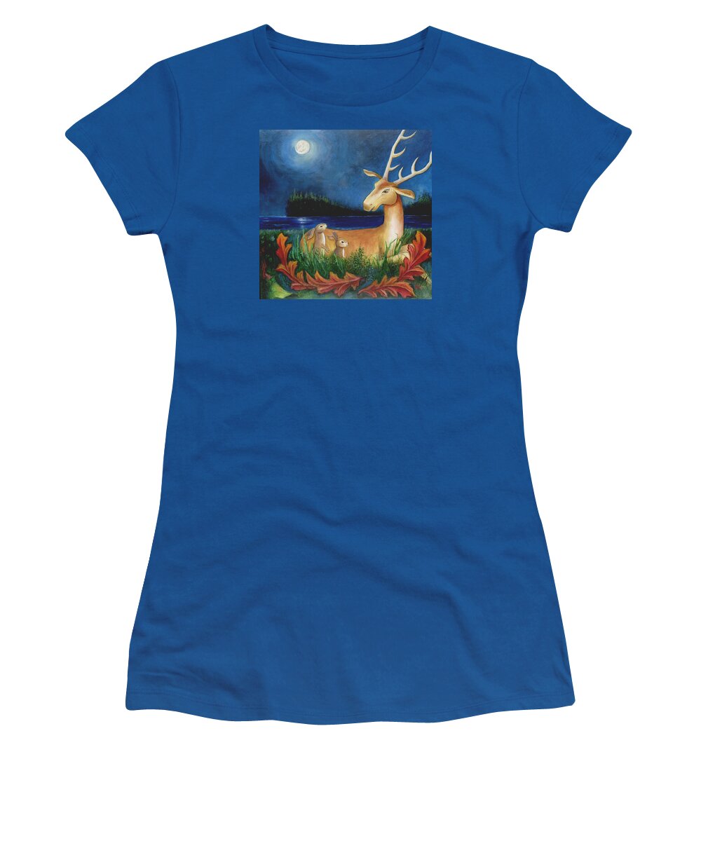 Children's Room Art Women's T-Shirt featuring the painting The Story Keeper by Terry Webb Harshman