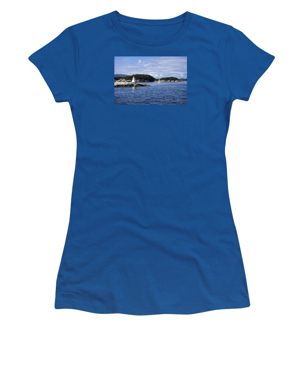 Lighthouse Women's T-Shirt featuring the photograph I'll Be There For You by Lucinda Walter
