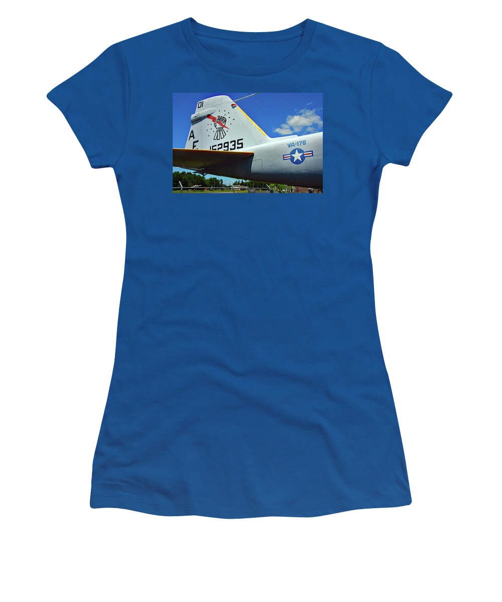 Aviation Women's T-Shirt featuring the photograph 'Thunderbolts' by John Schneider