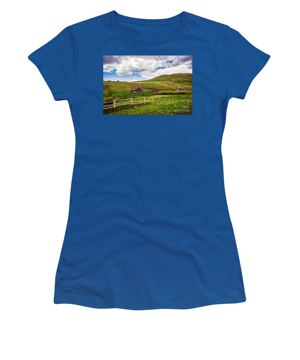 True Grit Ranch Women's T-Shirt featuring the photograph True Grit Ranch by Imagery by Charly