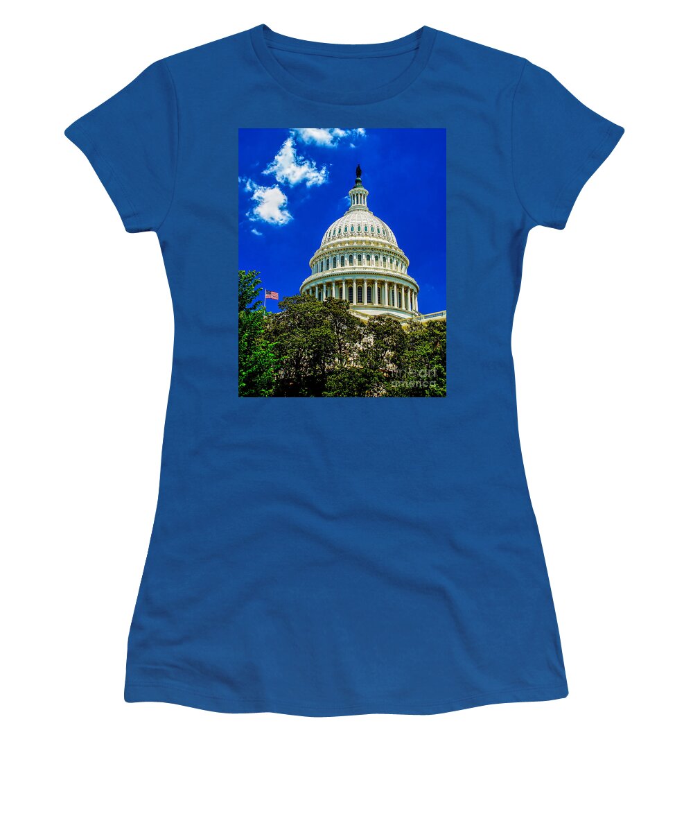 United Women's T-Shirt featuring the photograph US Capitol Dome by Nick Zelinsky Jr
