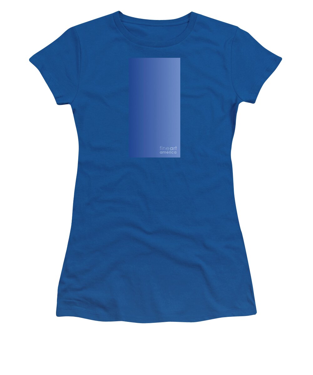 Vertical Women's T-Shirt featuring the digital art Vertical Blu by Matteo TOTARO