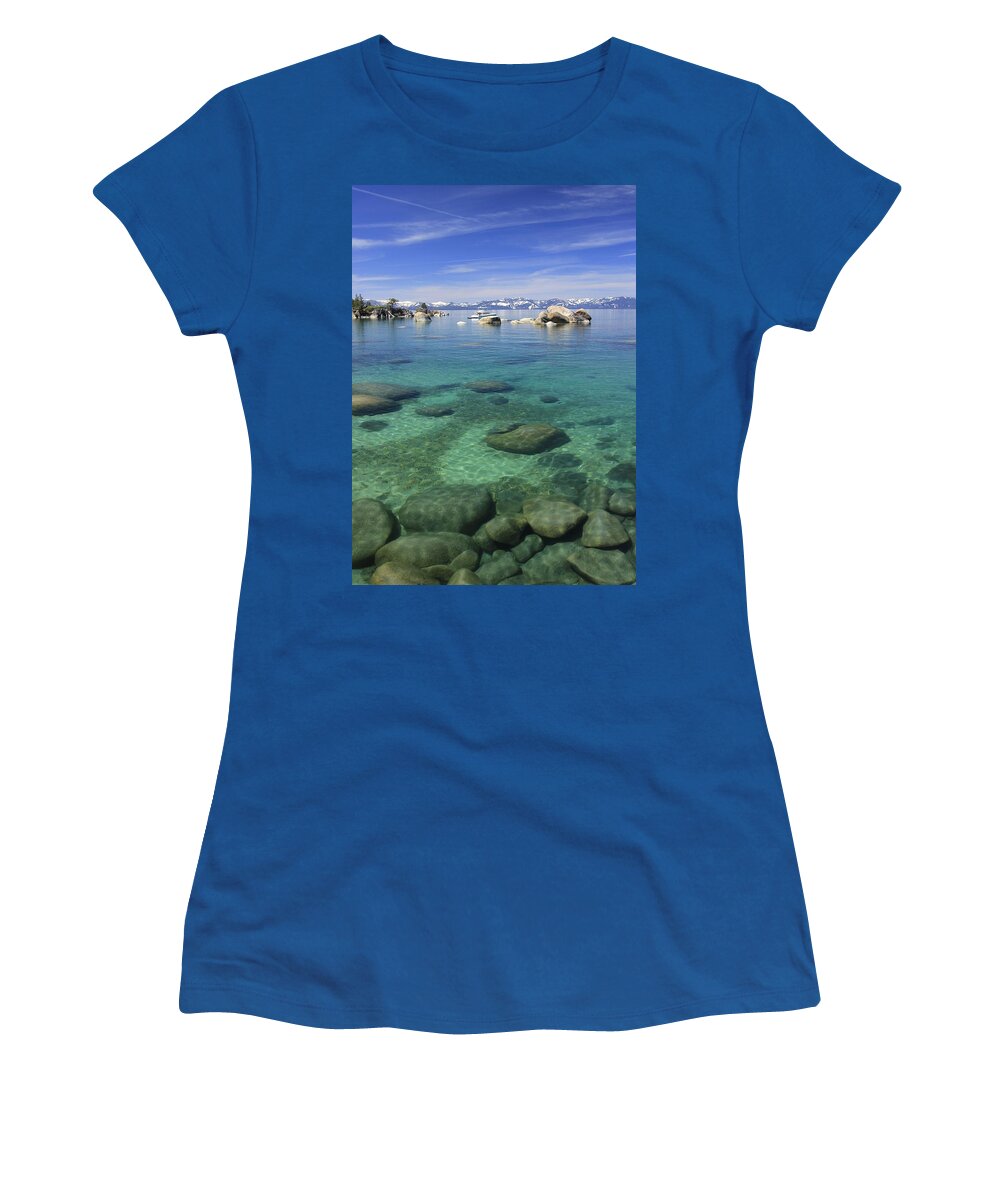 Lake Tahoe Women's T-Shirt featuring the photograph  Whale Beach In Spring by Sean Sarsfield