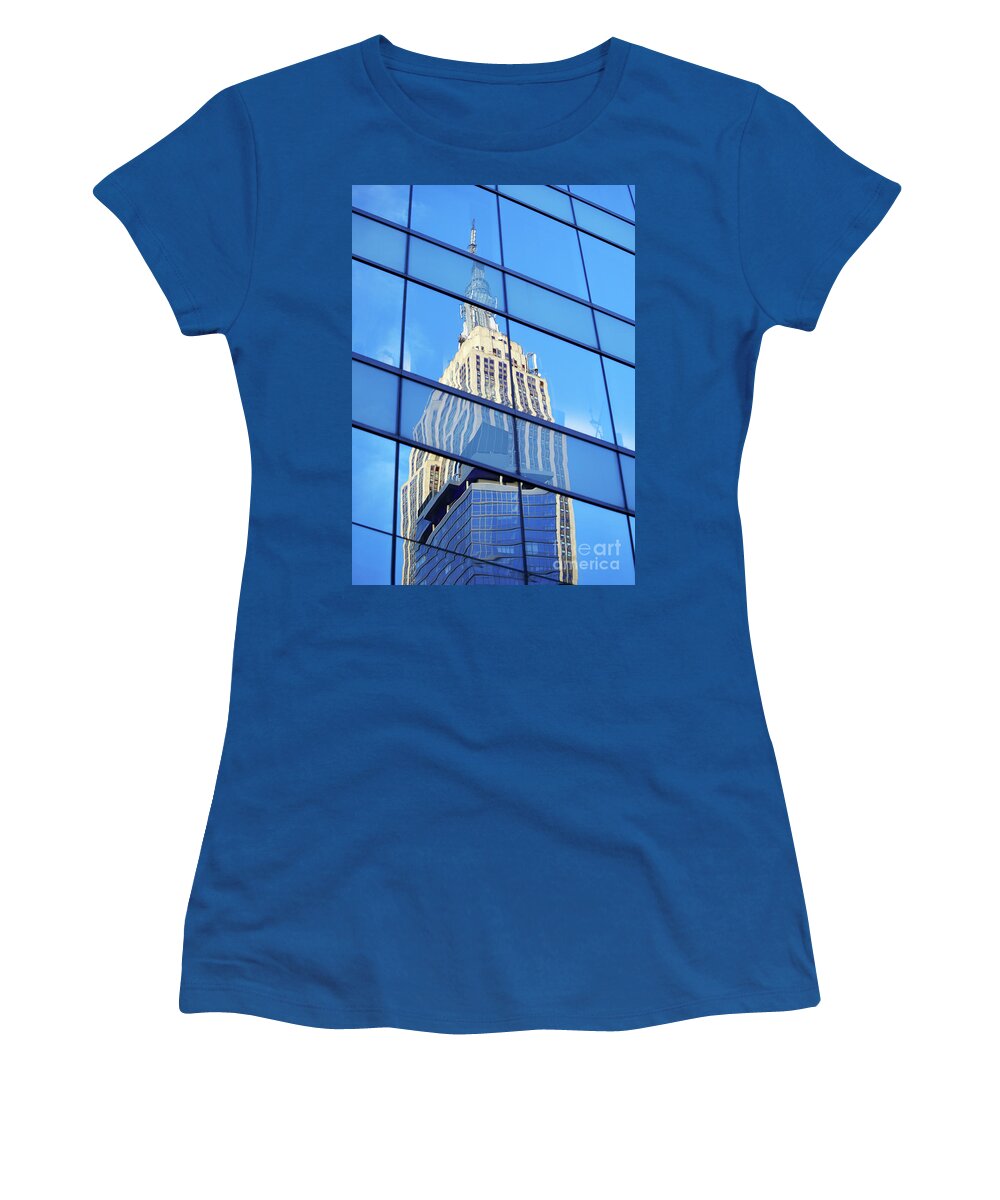 Empire State Building Women's T-Shirt featuring the photograph Empire State Building #2 by Tony Cordoza