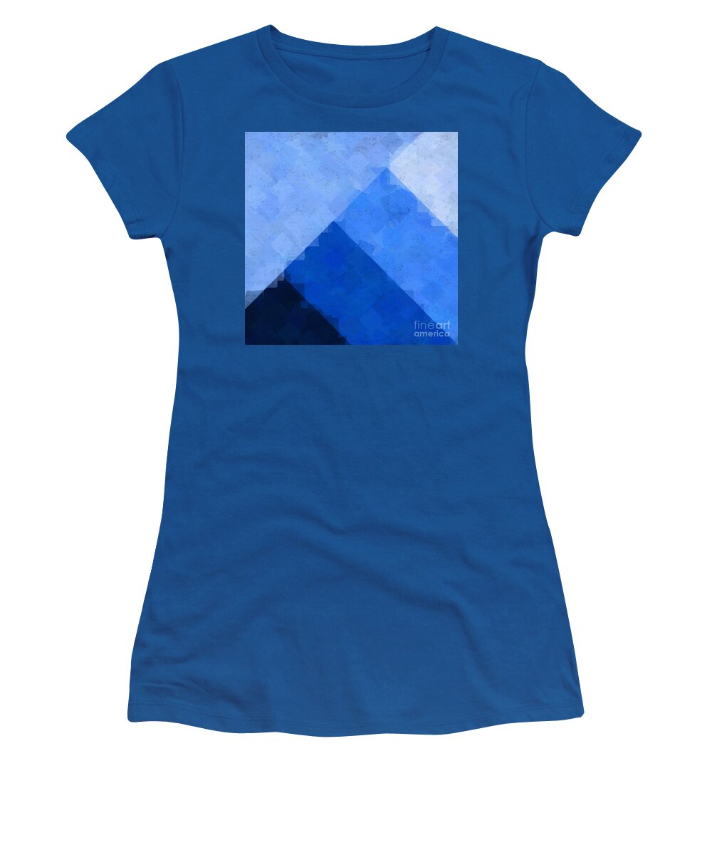 Blue Women's T-Shirt featuring the digital art BlueAngle by Bill King