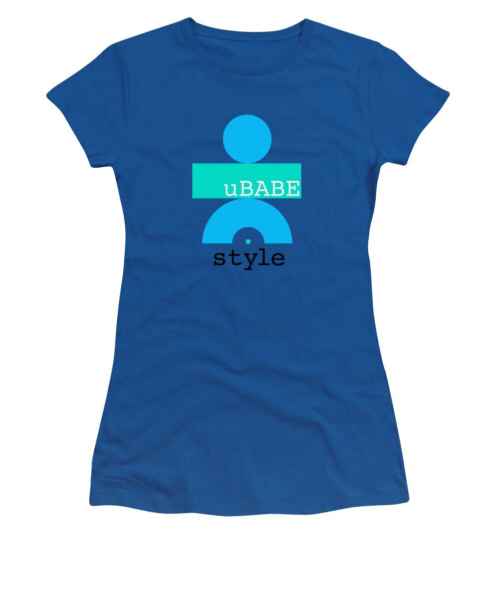 Primitive Blue Women's T-Shirt featuring the digital art Cool Style by Ubabe Style