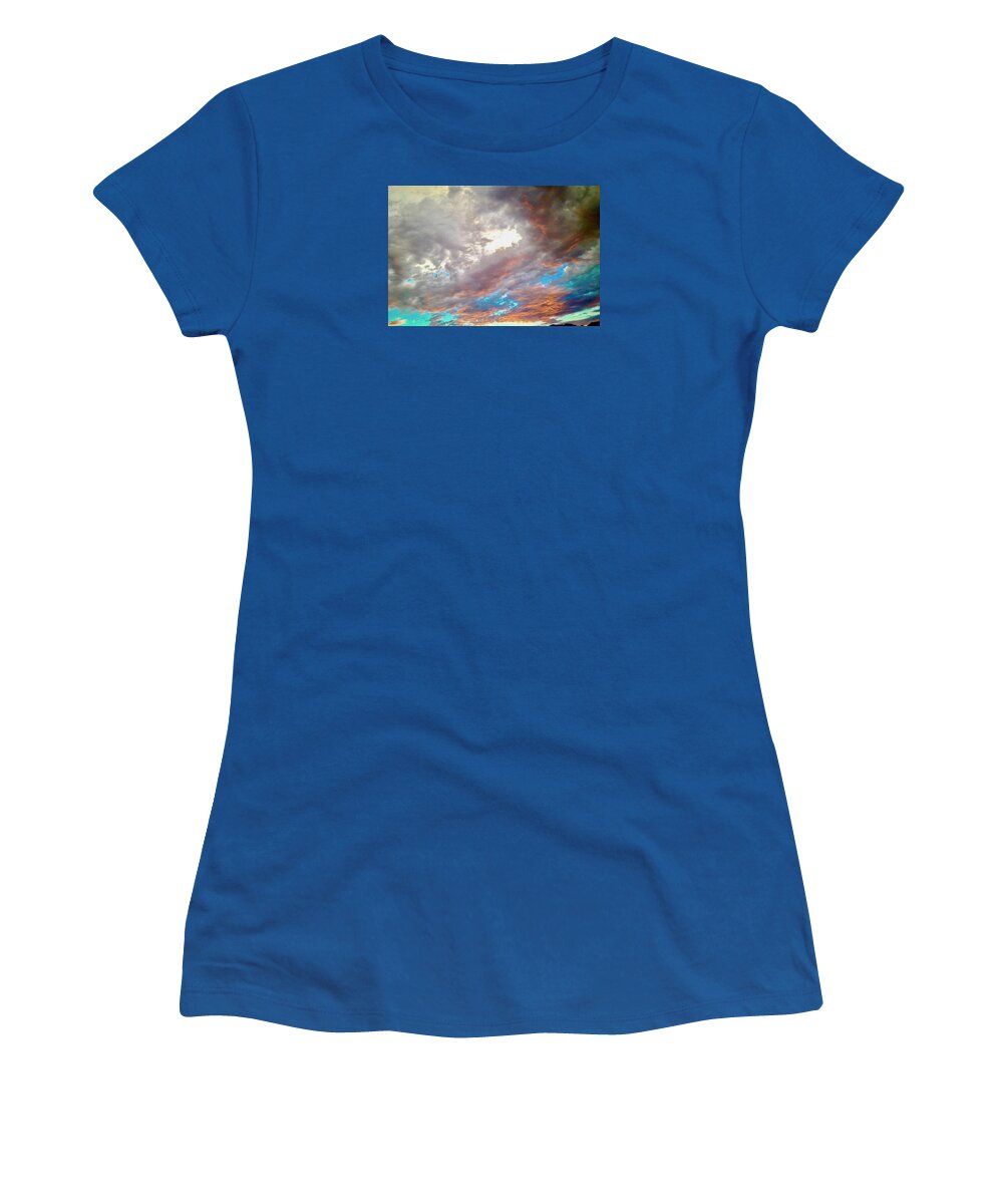 Big Sky Women's T-Shirt featuring the photograph Hole in the Sky by Debra Grace Addison