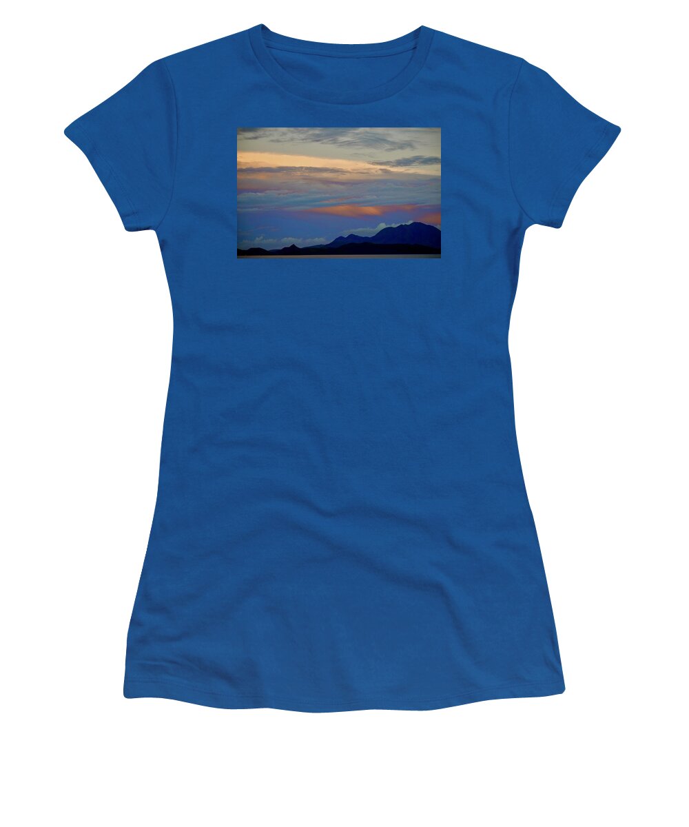 Dramatic Sky Women's T-Shirt featuring the photograph Last Light by Debra Grace Addison