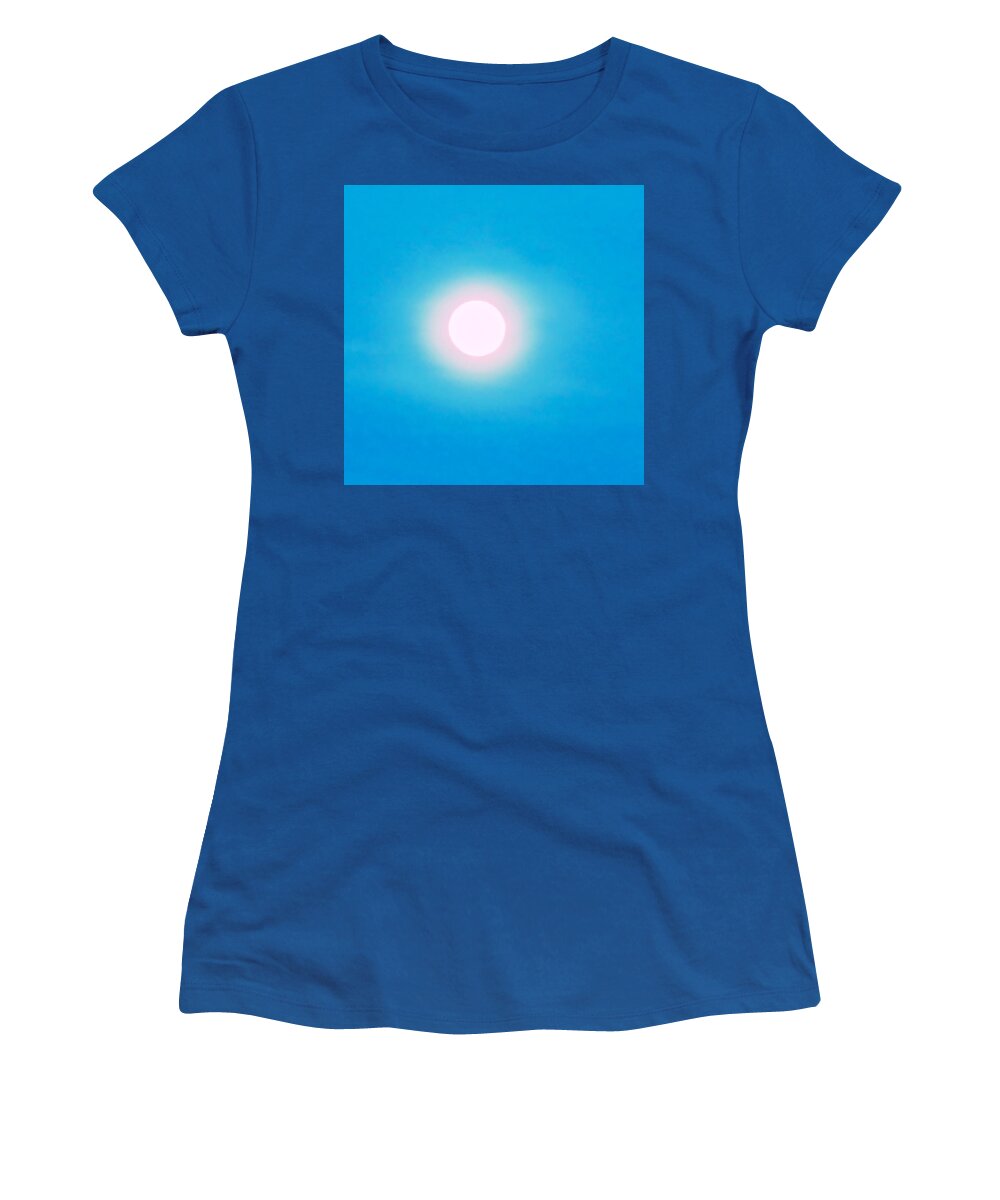 Arizona Women's T-Shirt featuring the photograph Leo Blue Moon in Turquoise by Judy Kennedy