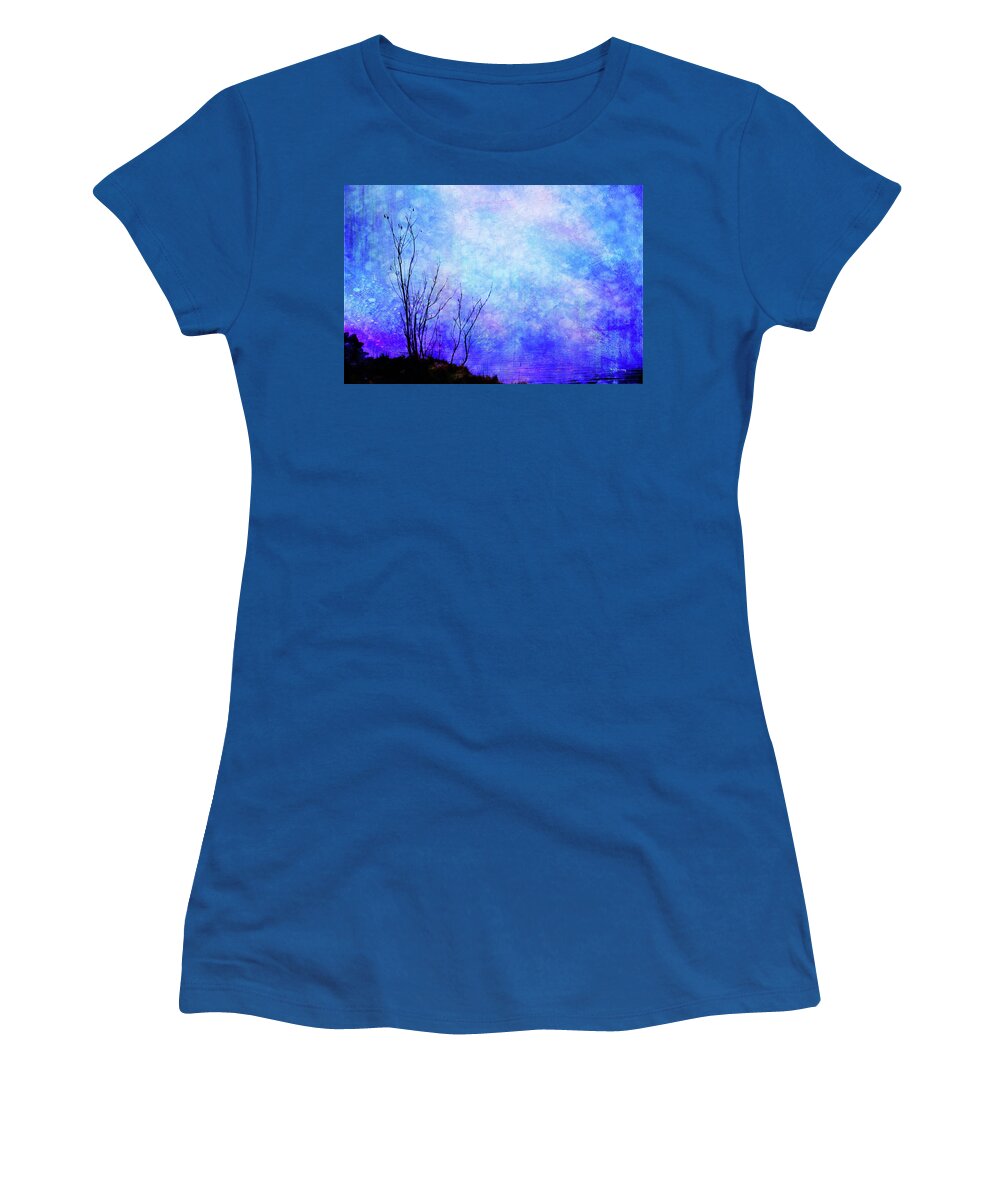 Blue Women's T-Shirt featuring the photograph Lost in Blue by Randi Grace Nilsberg