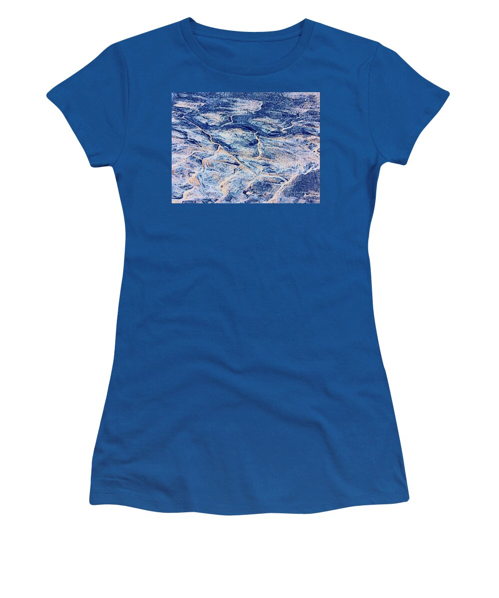 Brushstroke Women's T-Shirt featuring the photograph Pattern in the Sand 4 by Jori Reijonen