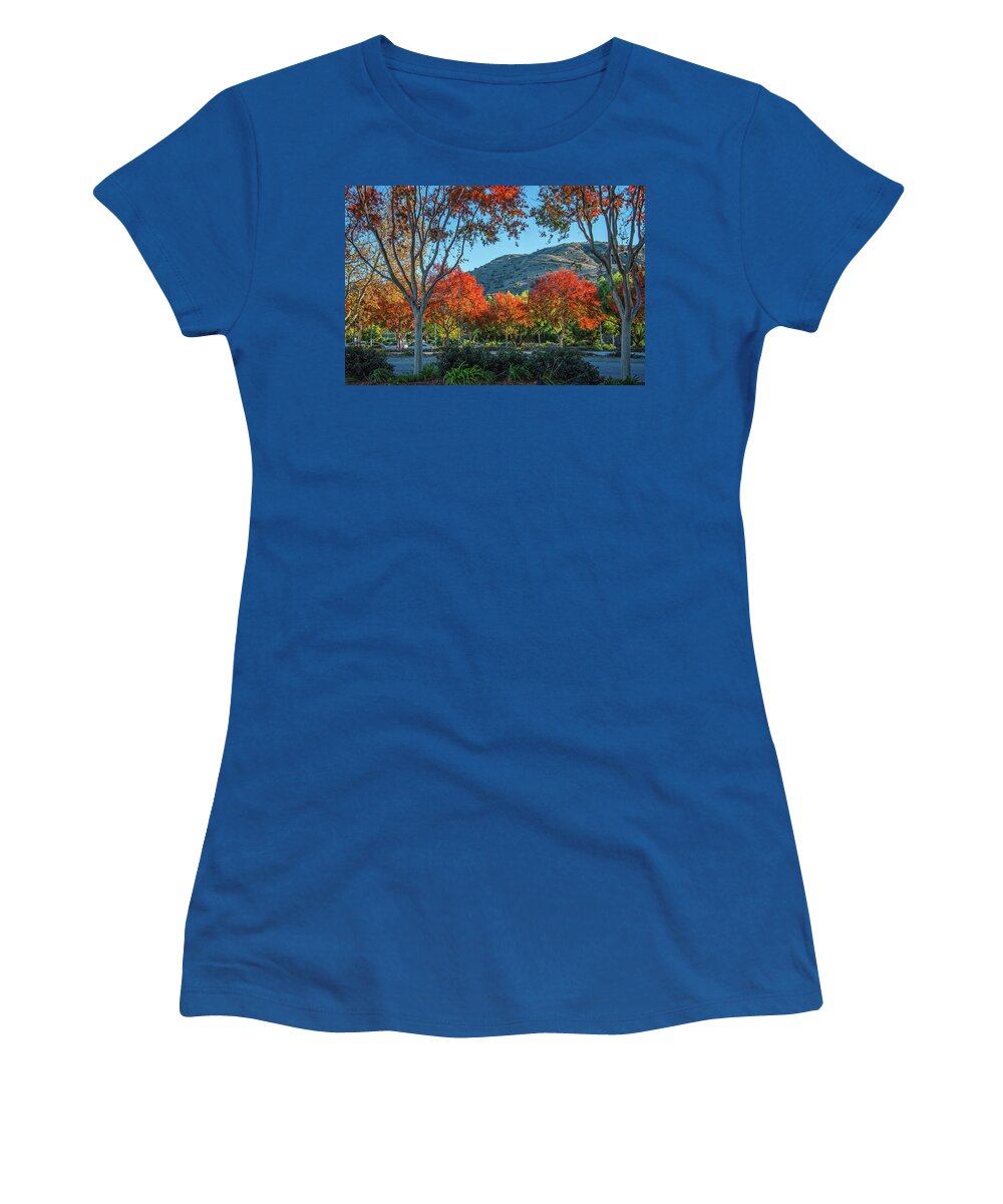 Simi Valley Women's T-Shirt featuring the photograph Shades of Fall at the Metrolink by Lynn Bauer