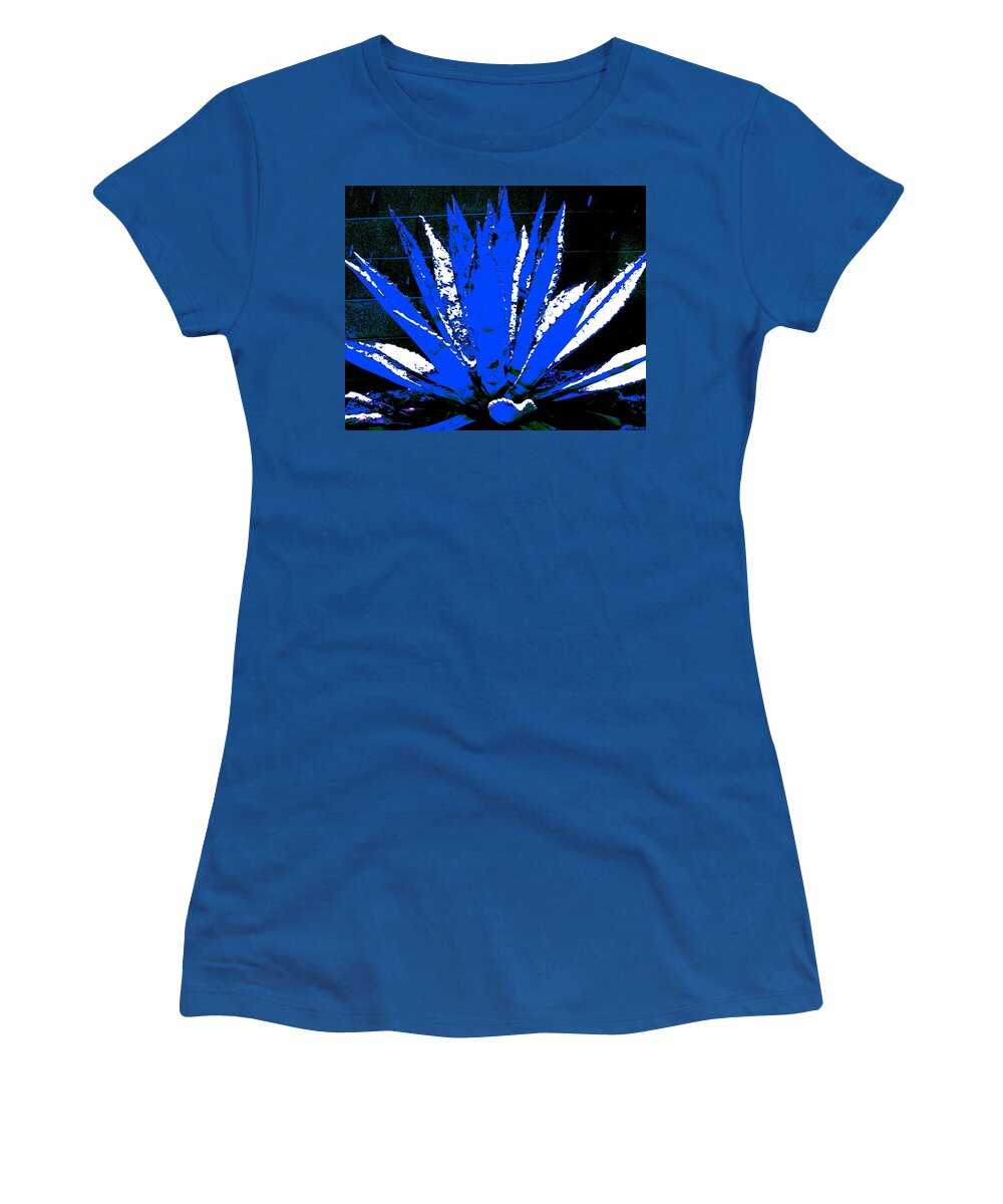 Winter Women's T-Shirt featuring the digital art Snow Day Blue by M Diane Bonaparte