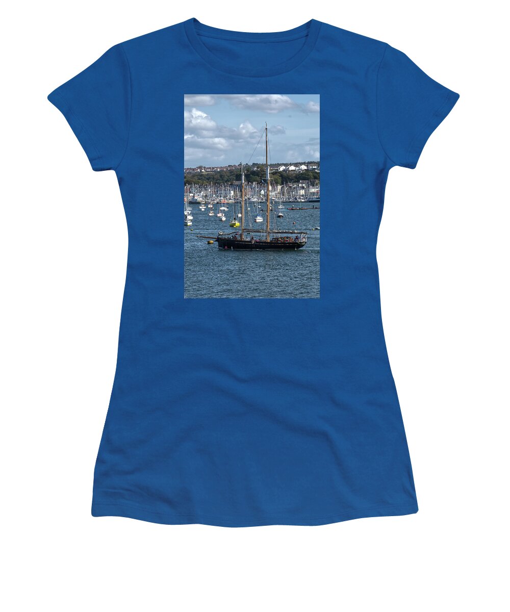 Spirit Of Falmouth Women's T-Shirt featuring the photograph Spirit Of Falmouth by Chris Day
