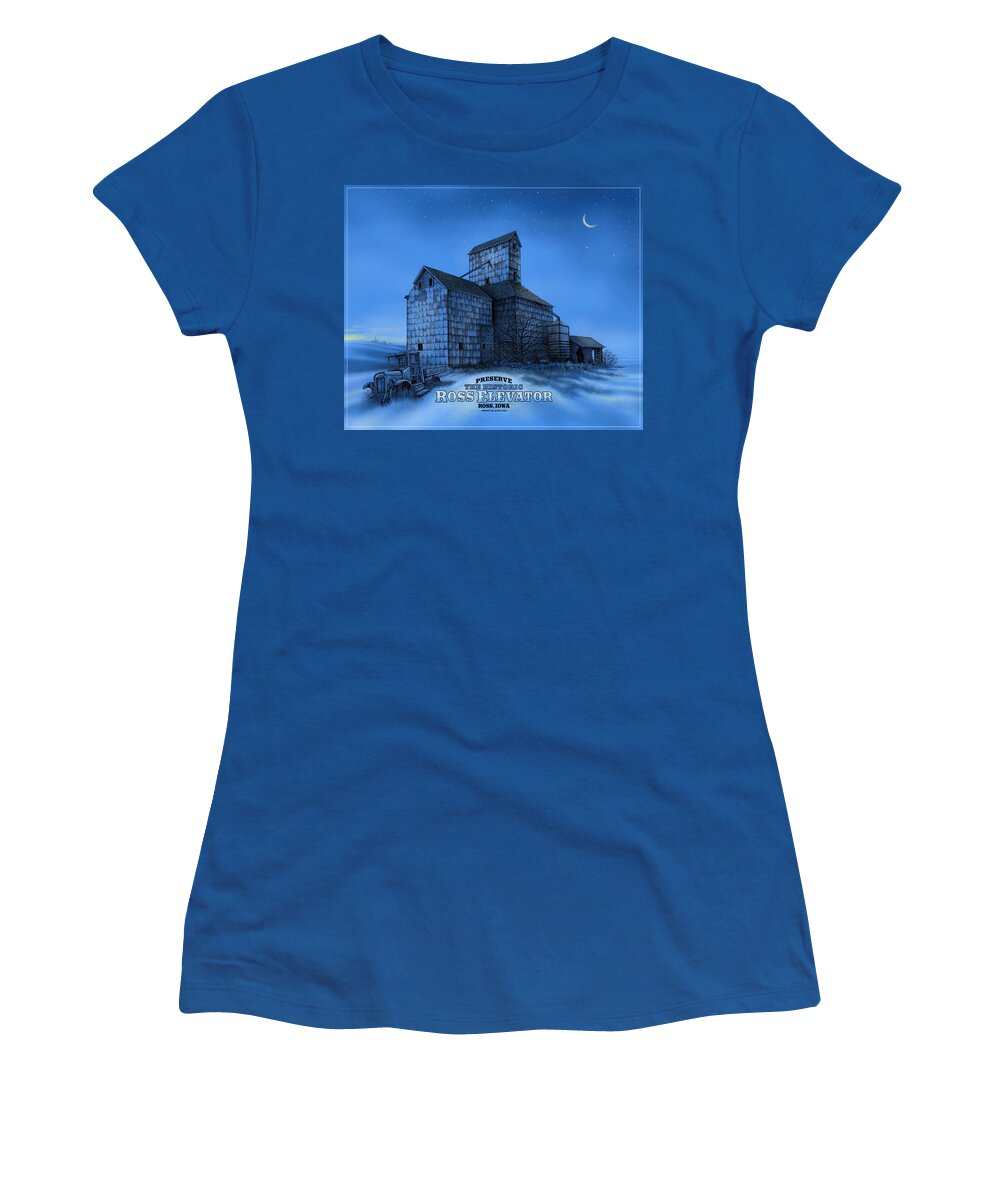 History Women's T-Shirt featuring the digital art The Ross Elevator Version 3 by Scott Ross