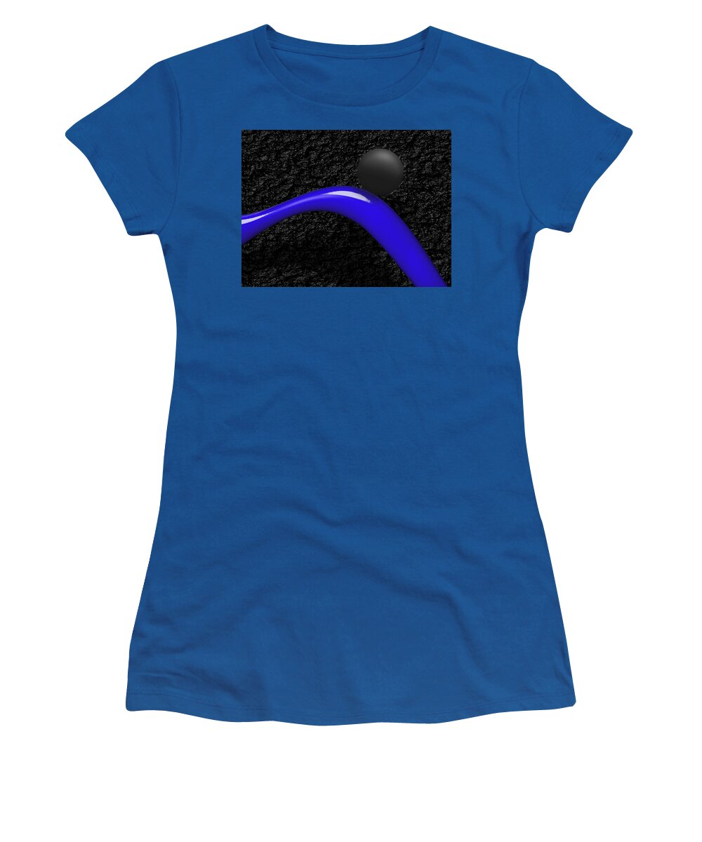 Photography Women's T-Shirt featuring the photograph Black and Blue #1 by Paul Wear