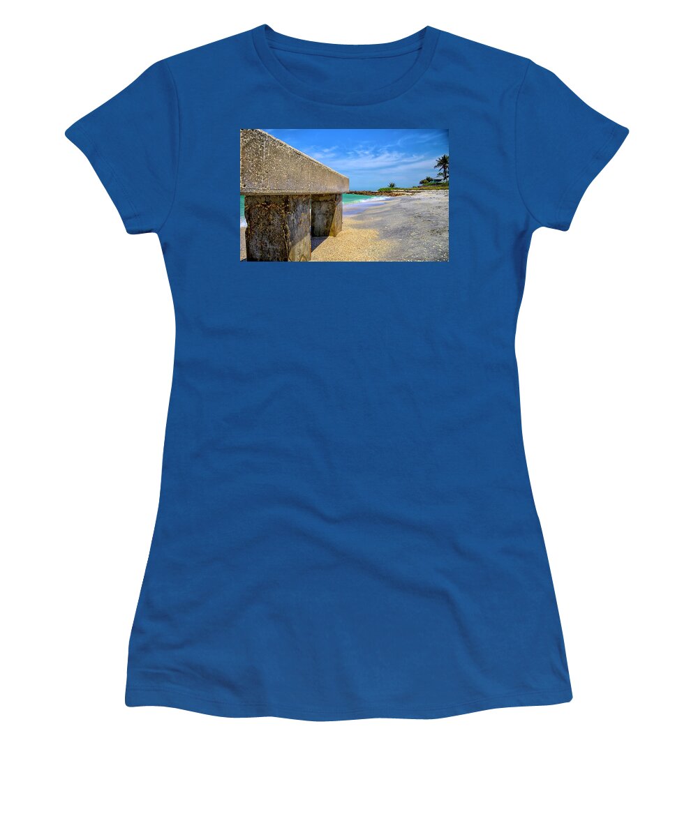 Boca Grande Women's T-Shirt featuring the photograph Abandoned Pier by Alison Belsan Horton