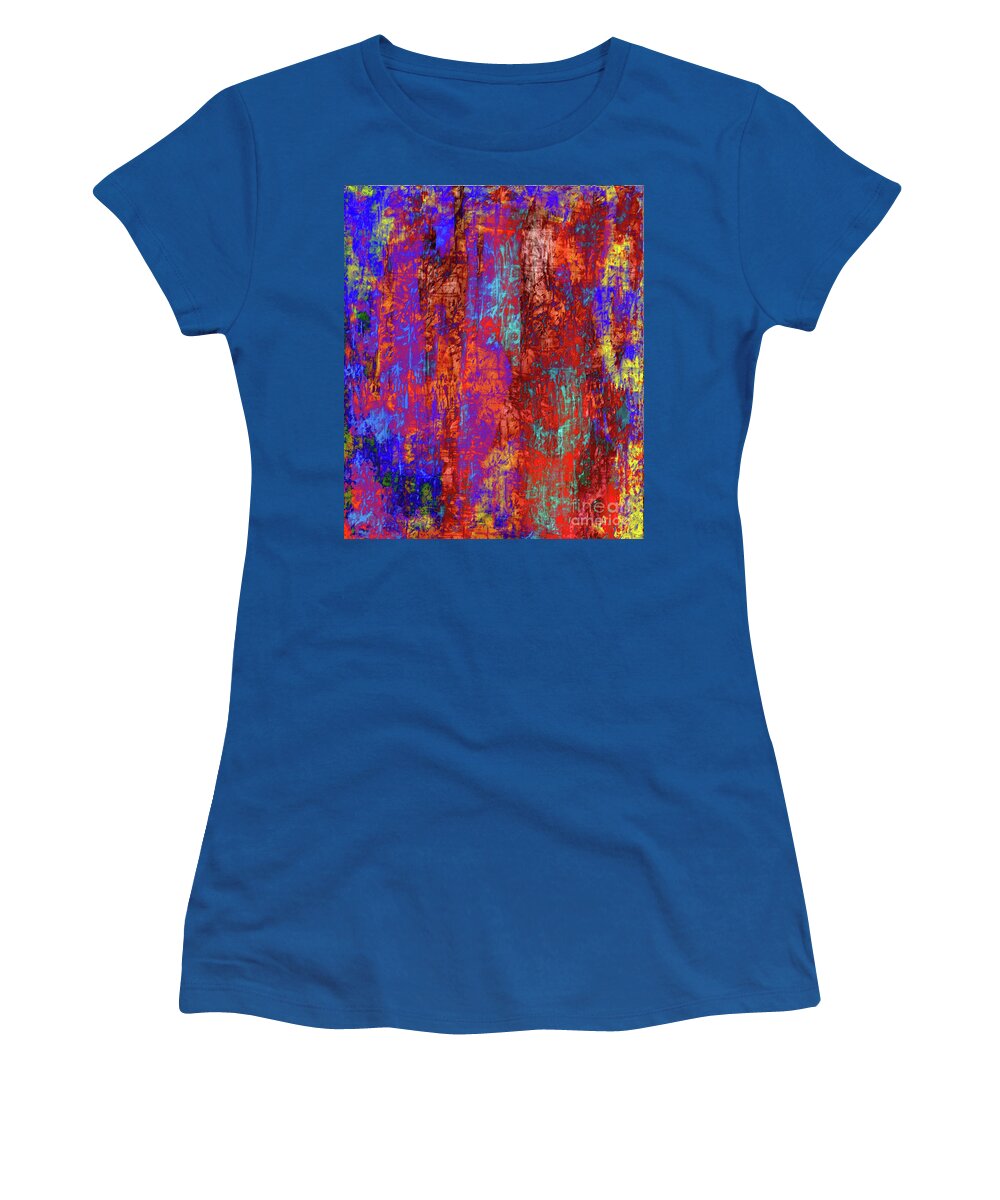A-fine-art Women's T-Shirt featuring the painting Abstracts Special Effects 15A by Catalina Walker