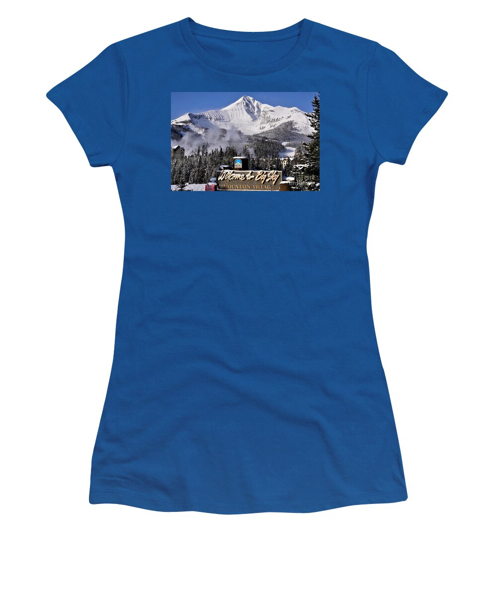 Big Sky Women's T-Shirt featuring the photograph Big Sky by Merle Grenz