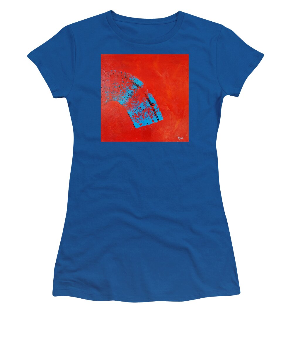 Abstract Women's T-Shirt featuring the painting Brazen by Dick Richards