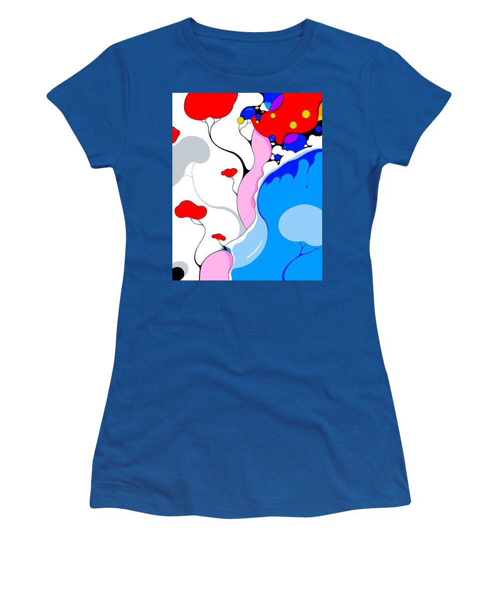 Water Women's T-Shirt featuring the digital art Crest by Craig Tilley