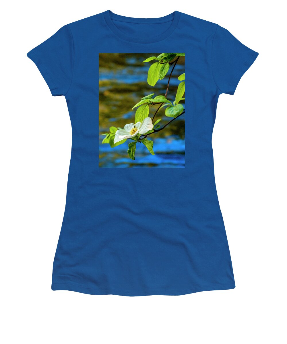Yosemite Women's T-Shirt featuring the photograph Dogwood on the Merced by Bill Gallagher