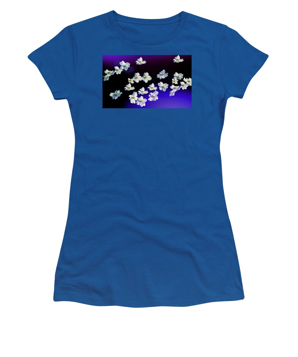 Tennessee Women's T-Shirt featuring the photograph Dogwoods Adrift by Marcy Wielfaert