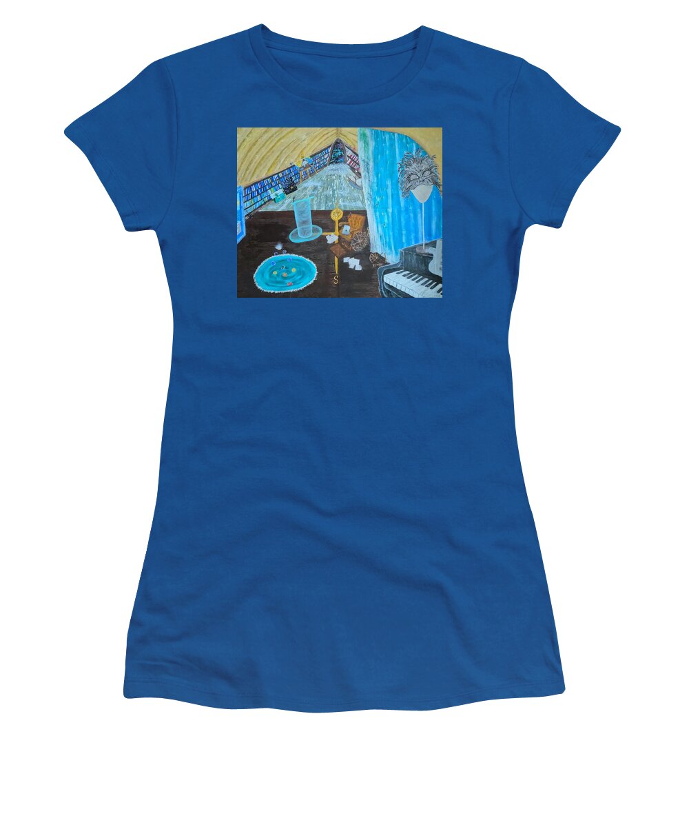  Women's T-Shirt featuring the painting Entrance to my Exit by Christina Knight