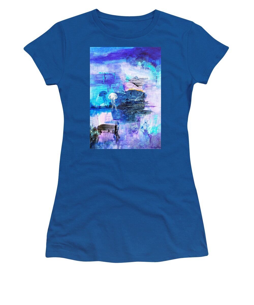 Abstract Women's T-Shirt featuring the painting Extraordinary by Christine Bolden