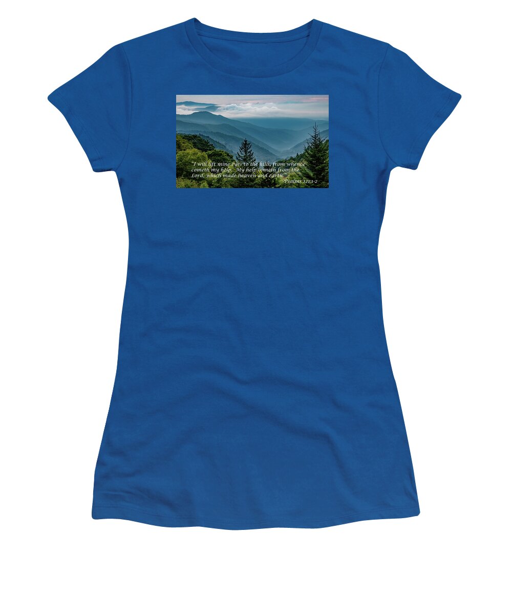 Scripture Women's T-Shirt featuring the photograph Finding Help by Marcy Wielfaert