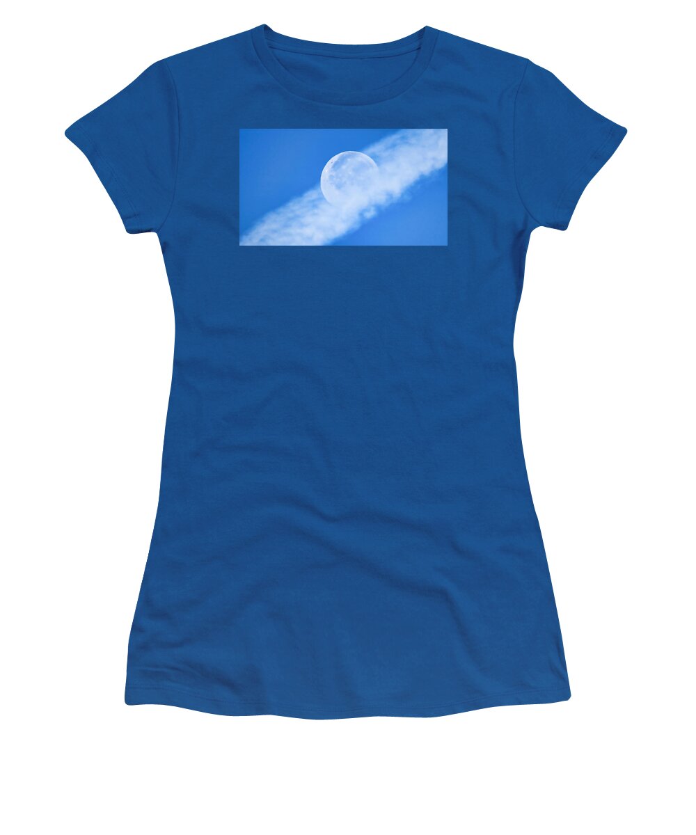 Arizona Women's T-Shirt featuring the photograph Floating Full Moon in Cancer by Judy Kennedy