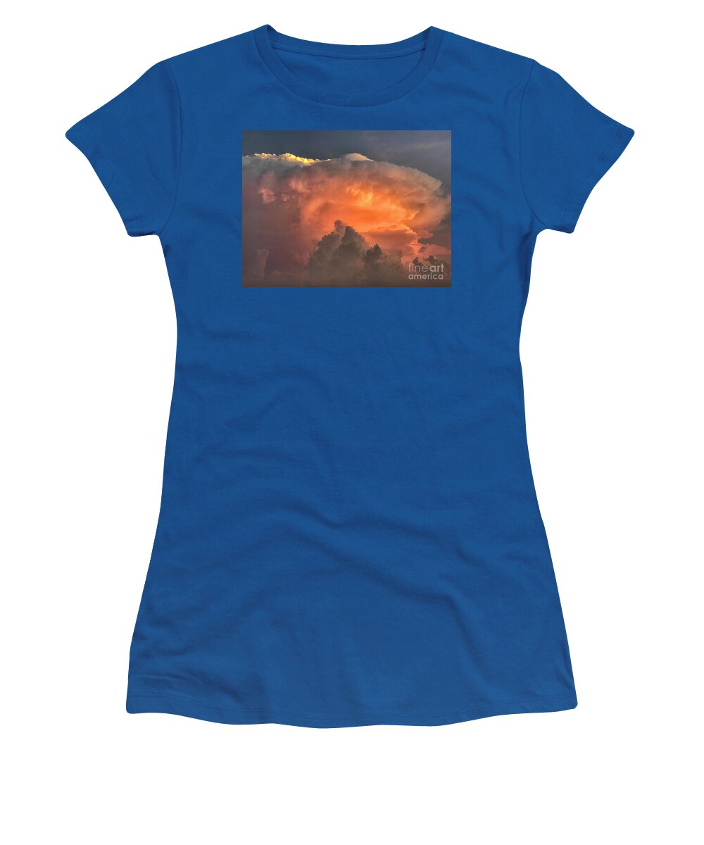 Clouds Women's T-Shirt featuring the photograph For the Glory of the Skies by Karen Adams