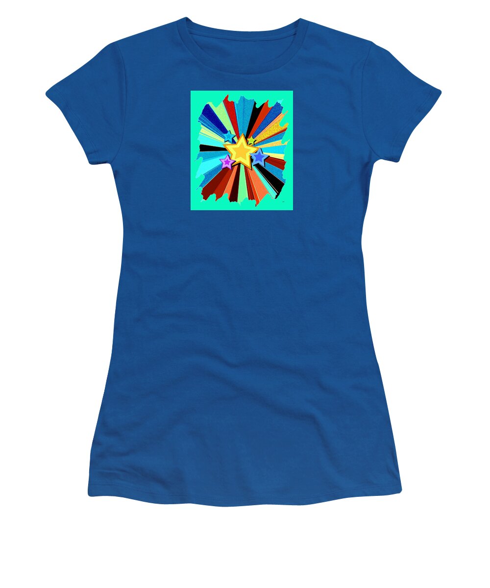 Upbeat Women's T-Shirt featuring the digital art Happy Times by Will Borden