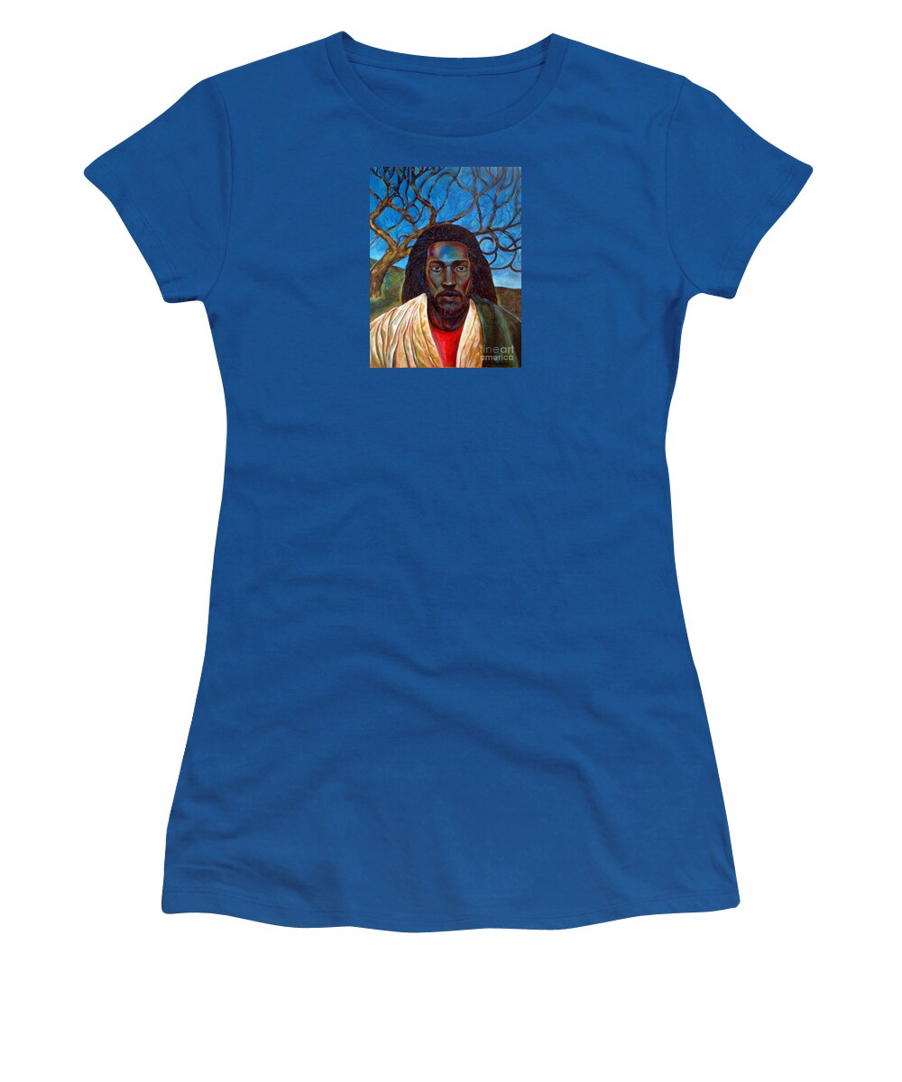 Holy Women's T-Shirt featuring the painting Holy Man by Joe Roache